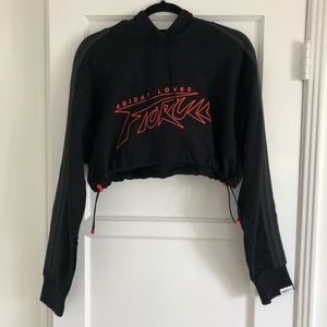 Adidas s Fiorucci cropped track jacket size xs